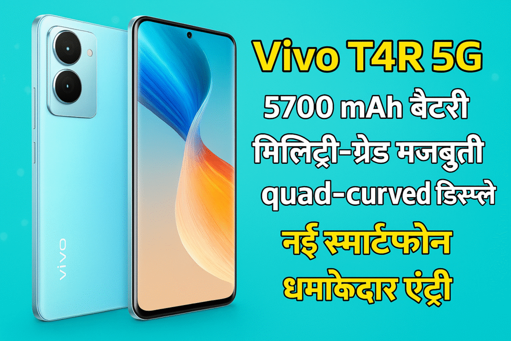 Vivo T4R 5G स्मार्टफोन – दमदार बैटरी, प्रीमियम डिस्प्ले और मिलिट्री-ग्रेड डिजाइन के साथ, 2025 में भारत में लॉन्च हुआ नया फोन