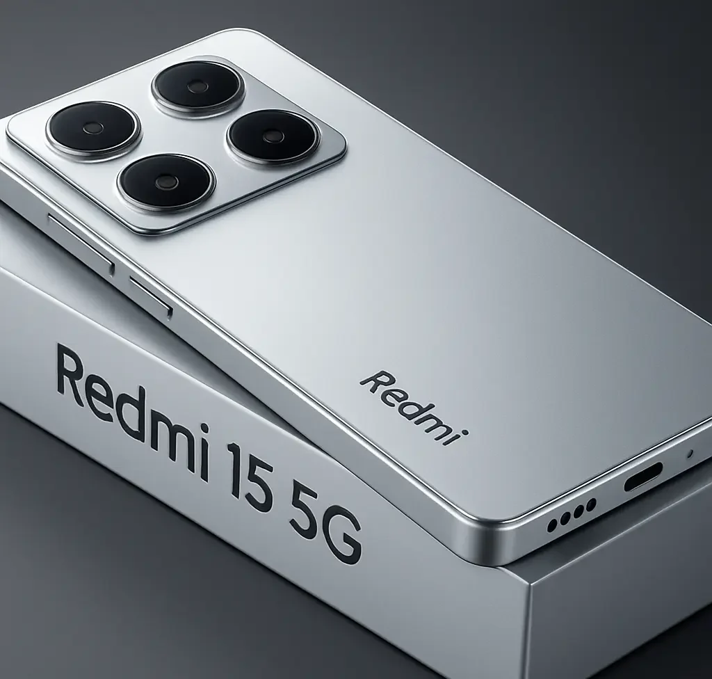 Redmi 15 5G स्मार्टफोन का नया डिजाइन और बड़ी डिस्प्ले